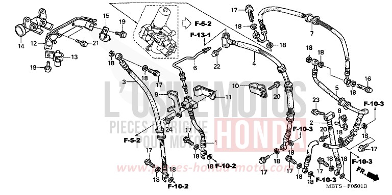 VERZOEGERUNGSVENTIL (XL1000VA) von Varadero ABS MUTE BLACK METALLIC (NH359) von 2006